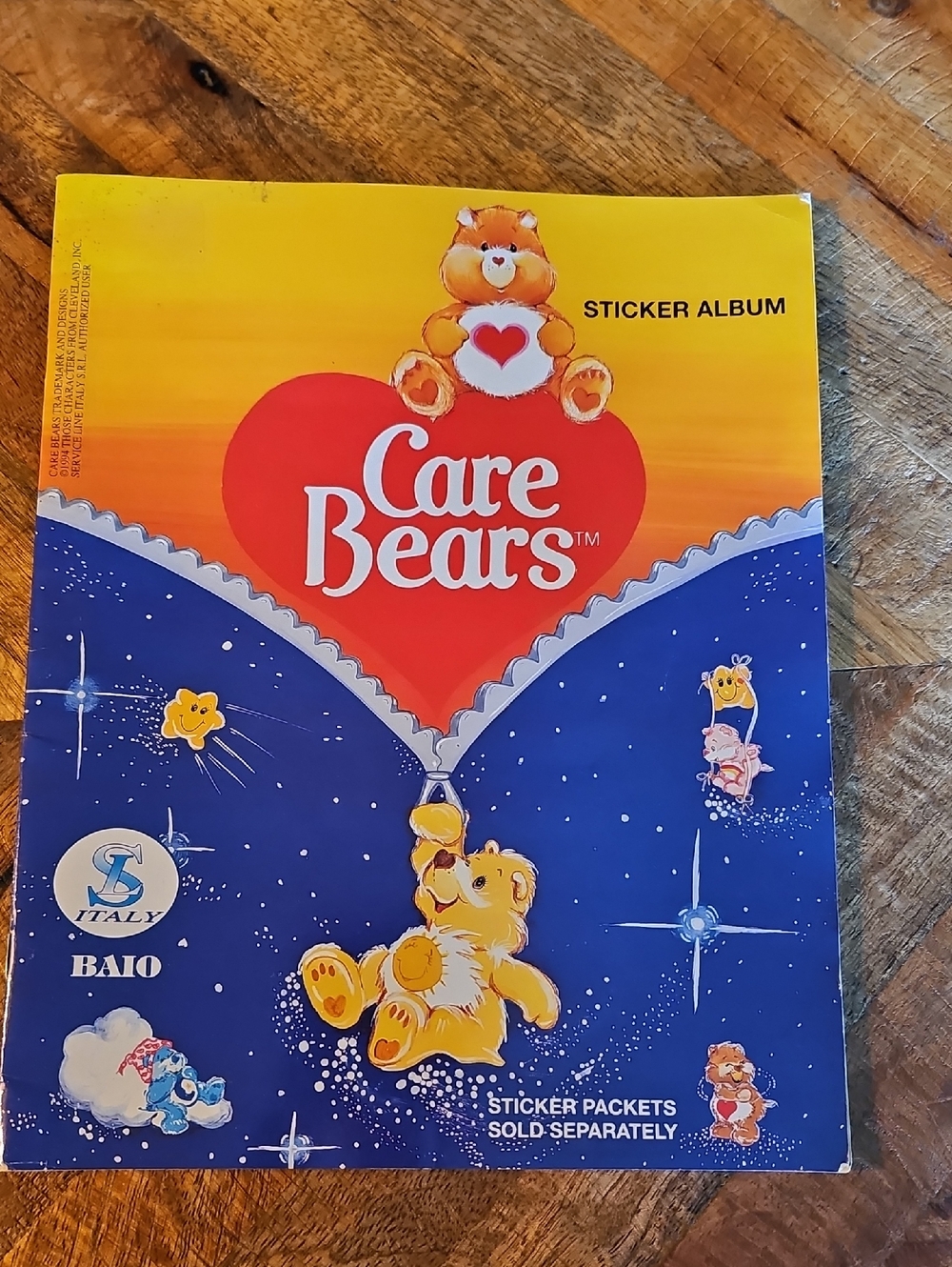 Care Bears Album Baio Sticker Album
